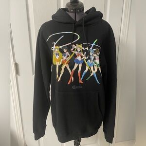 Sailor Moon Primitive Hoodie Sweatshirt Anime Pullover Unisex Small NWT